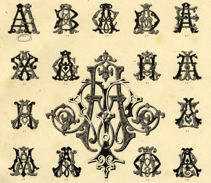 Буква род. Старинные Монограммы. Геральдические Монограммы. Дворянские вензеля. Царские Монограммы.