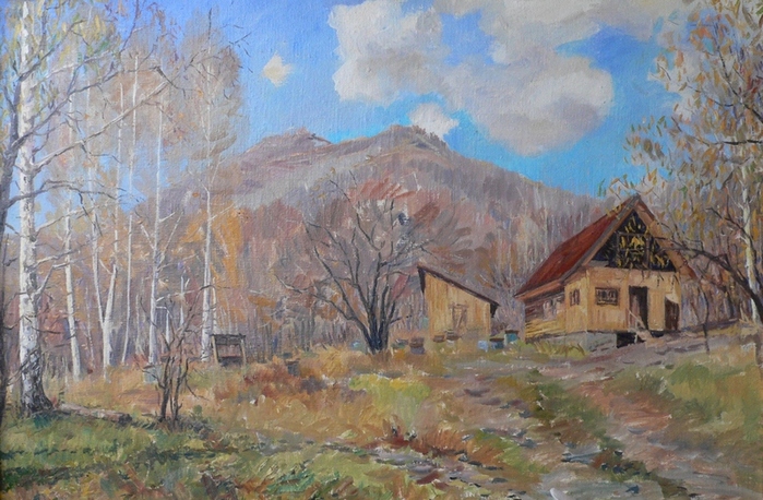 Картина пасека левитан