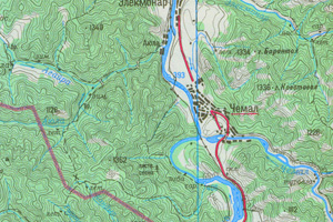 Карта чемальского района с населенными пунктами подробная