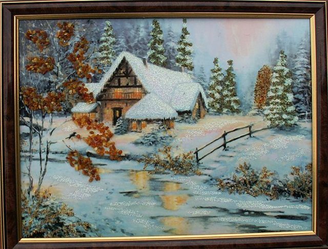 Картины из мраморной крошки