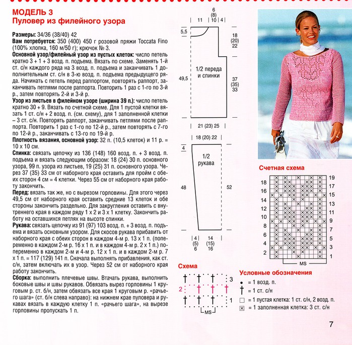 Кофточки филейным вязанием крючком схемы и описание