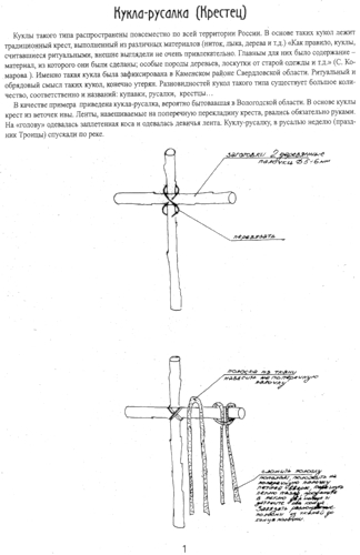 Кукла оберег рисовать