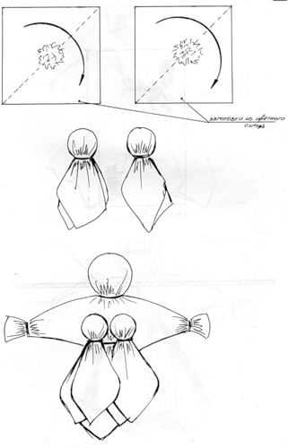 Кукла оберег рисовать