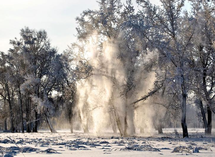 Опадает снег