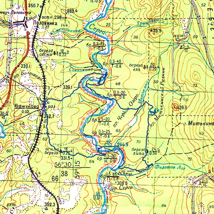 Река березовая пермский край карта