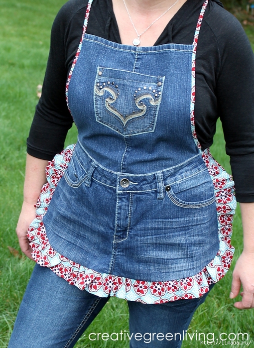 Denim-Apron-Made-from-Jeans (510x700, 364Kb)
