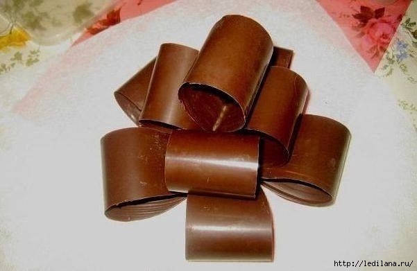 шоколадный бант для торта (601x391, 86Kb)