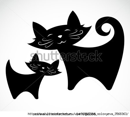 stock-vector-vector-image-of-an-black-cat-147682286 (450x405, 53Kb)