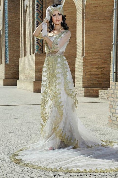 Свадебные узбекские платья (67 фото)