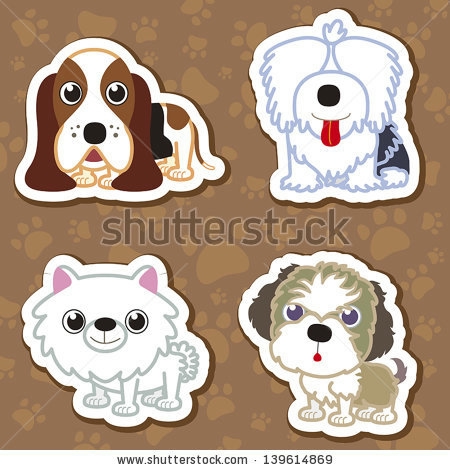 stock-vector-illustration-of-four-cartoon-cute-dog-collection-139614869 (450x470, 129Kb)