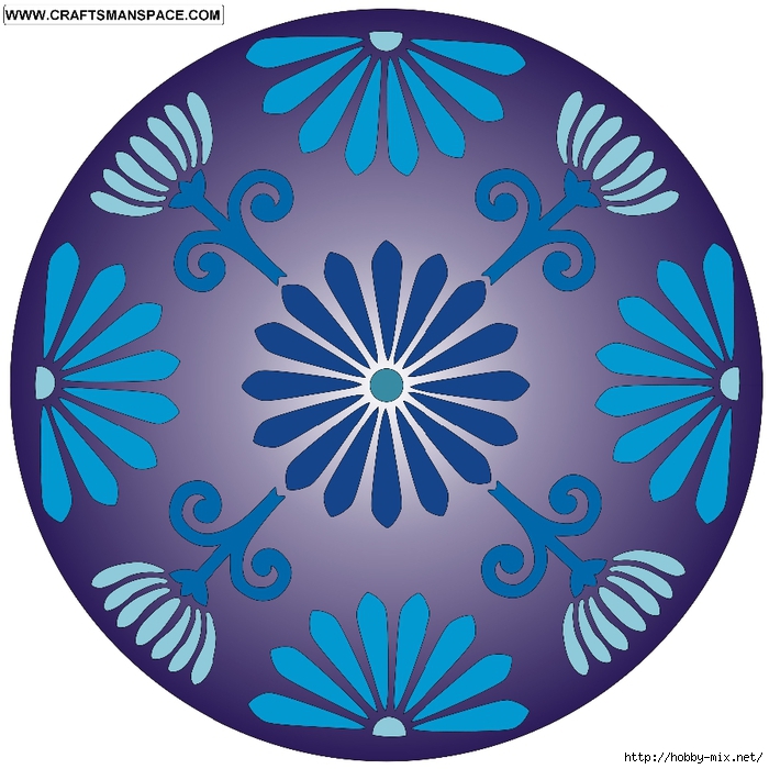 Circular floral pattern 1 (700x700, 319Kb)