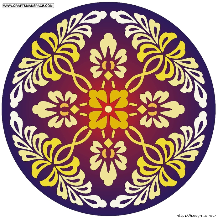 Round floral pattern 1 (696x700, 398Kb)