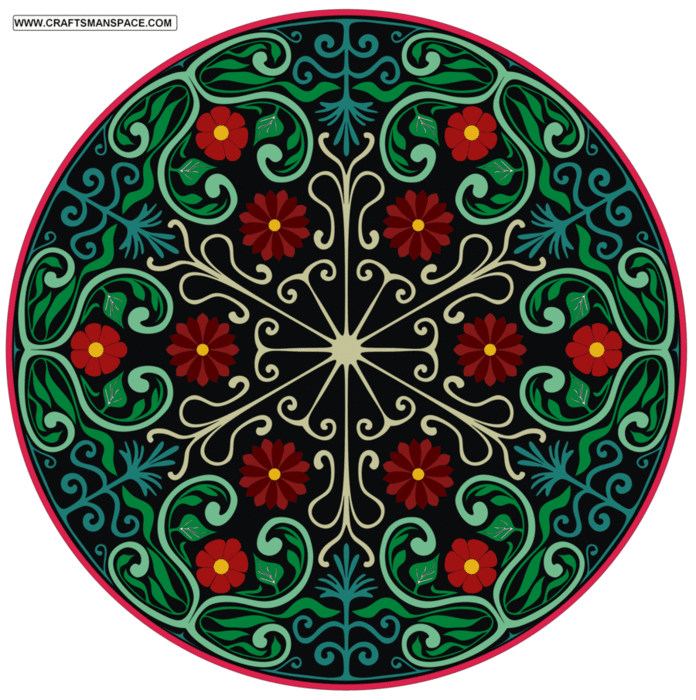 Floral ornament 1 (696x700, 178Kb)