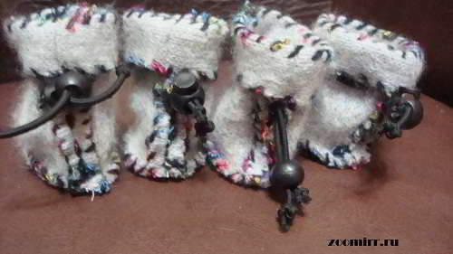 Обувь для собак своими руками: вязаные и непромокаемые ботинки