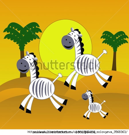 stock-photo-three-amusing-zebra-hurry-on-the-desert-raster-illustration-136180400 (450x470, 114Kb)