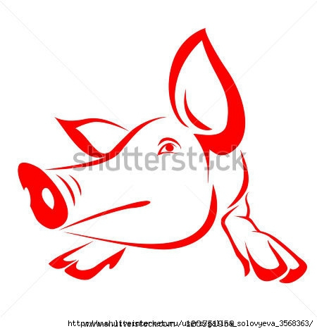 stock-vector-red-pig-on-a-white-background-vector-120551959 (450x470, 77Kb)