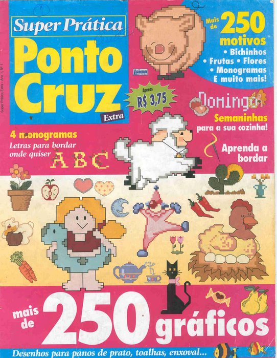 Revista Super Prática Ponto de Cruz Extra nr 1 - capa (542x700, 112Kb)