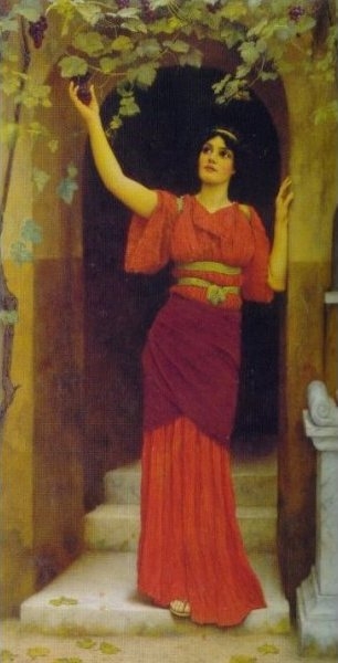 GODWARD-Young_Girl_Picking_Grapes_1902 (306x600, 93Kb)