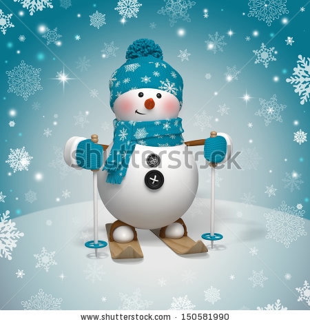 stock-photo--d-christmas-cartoon-character-skiing-snowman-150581990 (450x470, 110Kb)