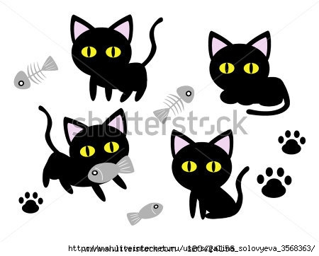 stock-vector-cute-black-cat-cartoon-vector-120424156 (450x362, 65Kb)