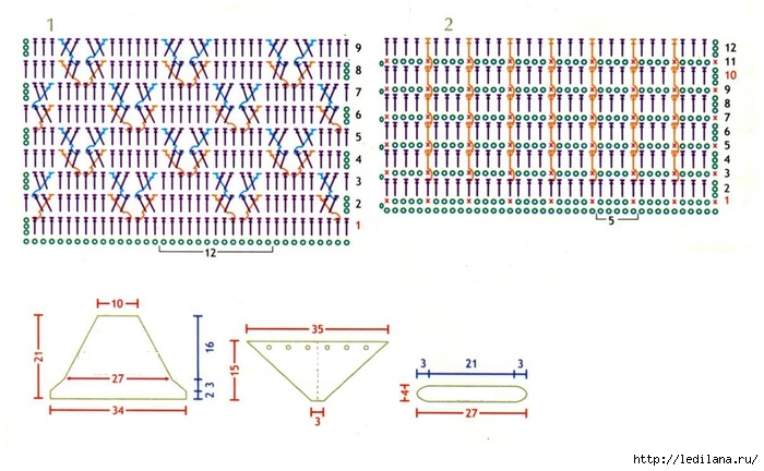 вязание сумка схема (700x432, 216Kb)