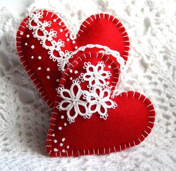 Текстильное сердечко ко Дню Святого Валентина. Идеи и выкройки