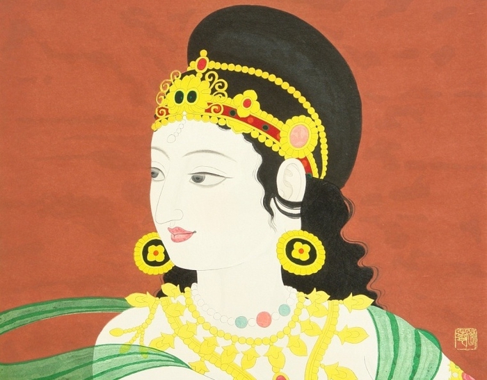 Gakuryo Nakamura 1890-1969 - Heavenly Indian Dancer (700x547, 259Kb)