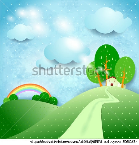 stock-vector-fantasy-landscape-vector-129420575 (450x470, 109Kb)