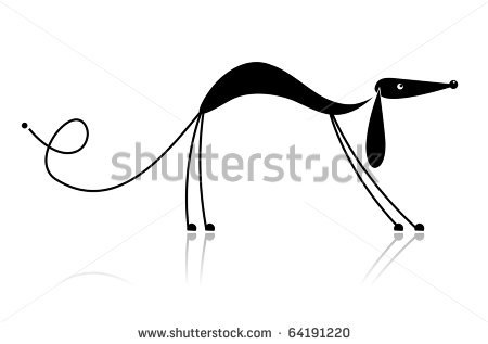 stock-vector-funny-black-dog-silhouette-for-your-design-64191220 (450x317, 27Kb)
