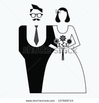  stock-vector-retro-wedding-couple-107668745 (450x470, 52Kb)