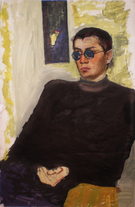 Portrait of a Musician. 75x114. Mixed technique on paper (458x700, 338Kb)