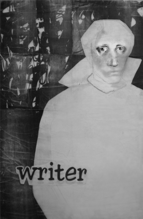 Portrait of the writer.65x100.Mixet technique (456x700, 150Kb)