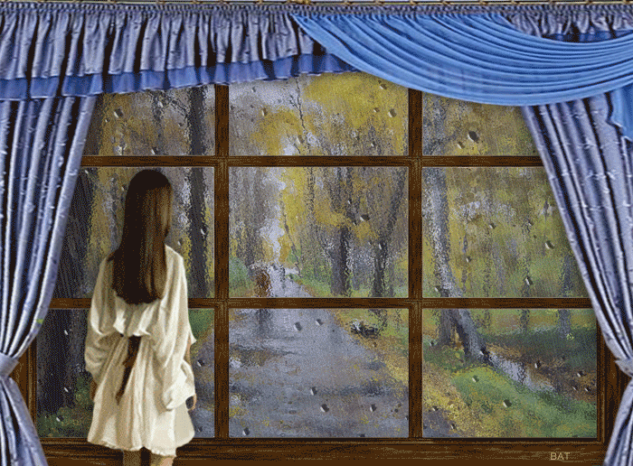 И снова стучит в окно. Занавески на окне живопись. Дождь в окне. Открытое окно с занавесками. Картина окно с занавесками.