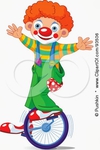 93506-Cute-Party-Clown-Boy-Riding-A-Unicycle-Poster-Art-Print (301x450, 78Kb)