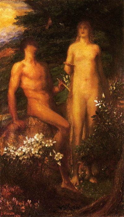 Adam and Eve before the Temptation (400x700, 88Kb)