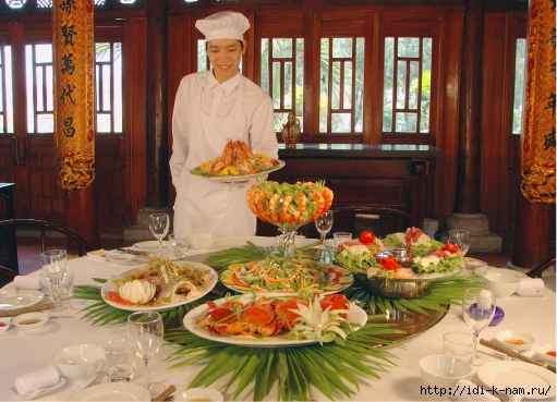 вьетнамская кухня, кухня Вьетнама, блюда вьетнамской кухни,/4682845_tuanchauislandholidayvillahalongbayrestaurant6 (511x369, 192Kb)