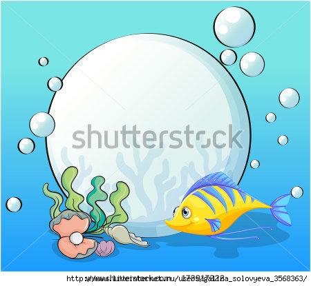 stock-photo-illustration-of-a-fish-and-seashells-under-the-sea-173917322 (450x415, 99Kb)