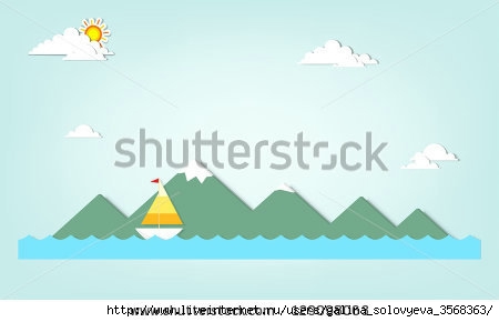 stock-vector-boat-on-a-background-of-mountains-129098063 (450x290, 44Kb)