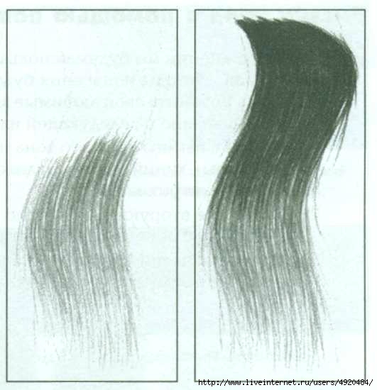 Как сделать штрихи на волосах