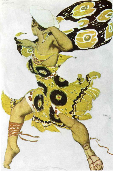 Эскиз костюма к балету Н. Черепнина Нарцисс, 1911 (463x700, 326Kb)