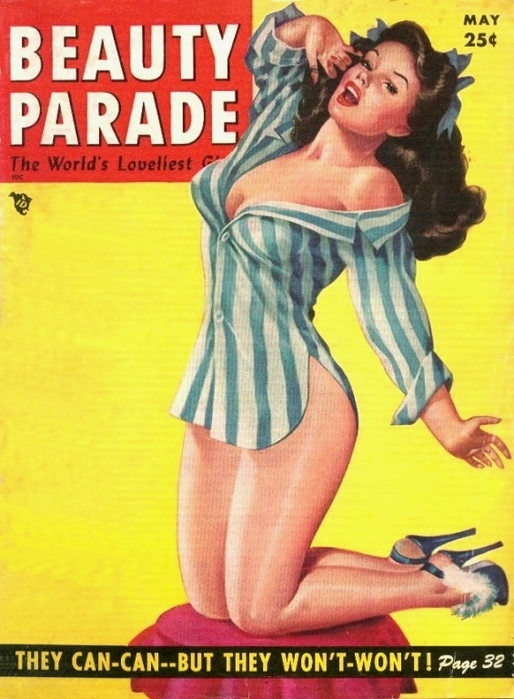 Peter Driben Cover Art, Beauty Parade Magazine - 1954 May (514x700, 267Kb)