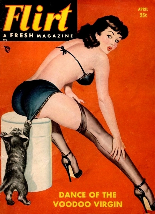 Peter Driben Cover Art, Flirt Magazine - 1950 Apr (505x700, 267Kb)