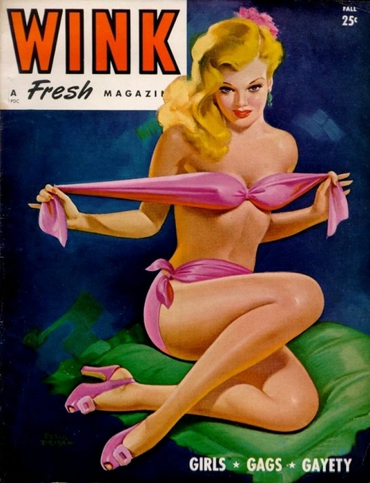 Peter Driben Cover Art, Wink Magazine - 1945 Fall (536x700, 256Kb)