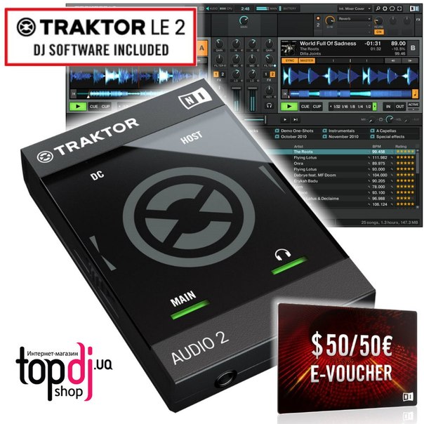 Внешняя звуковая карта traktor audio 2