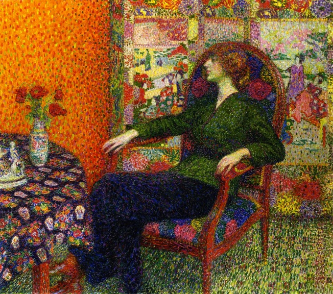 The Athenaeum - Woman in a Green Blou... Femme dans une chemise verte (680x600, 729Kb)