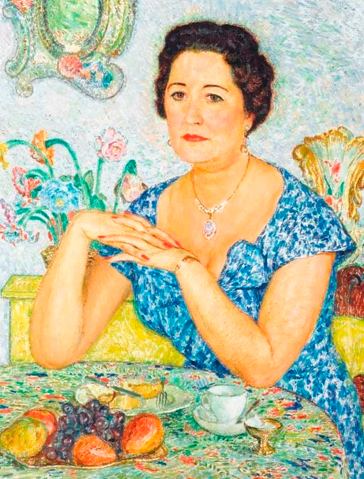 Femme assise dans un intrieur (512x674, 533Kb)