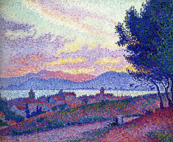 Saint-Tropez, Sunset in the Pine Woods, 1896 (700x576, 745Kb)