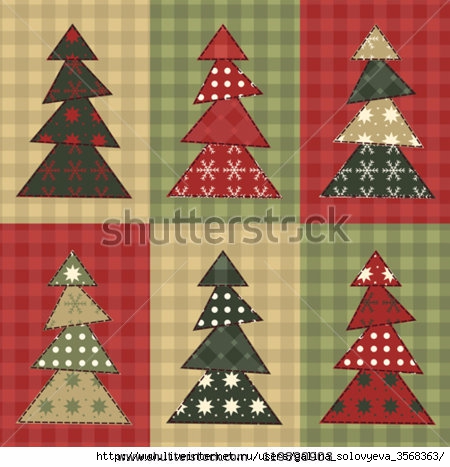 stock-vector-christmas-tree-set-for-scrapbooking-vector-illustration-in-the-style-of-patchwork-119890903 (450x467, 140Kb)