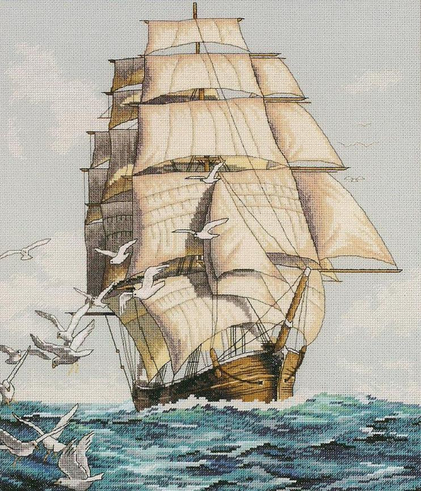 Stitchart-Clipper-Ship-Voyage0 (601x700, 531Kb)