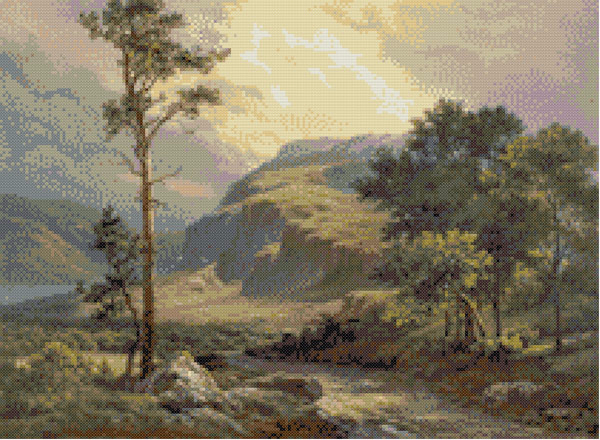 горный пейзаж (600x440, 356Kb)